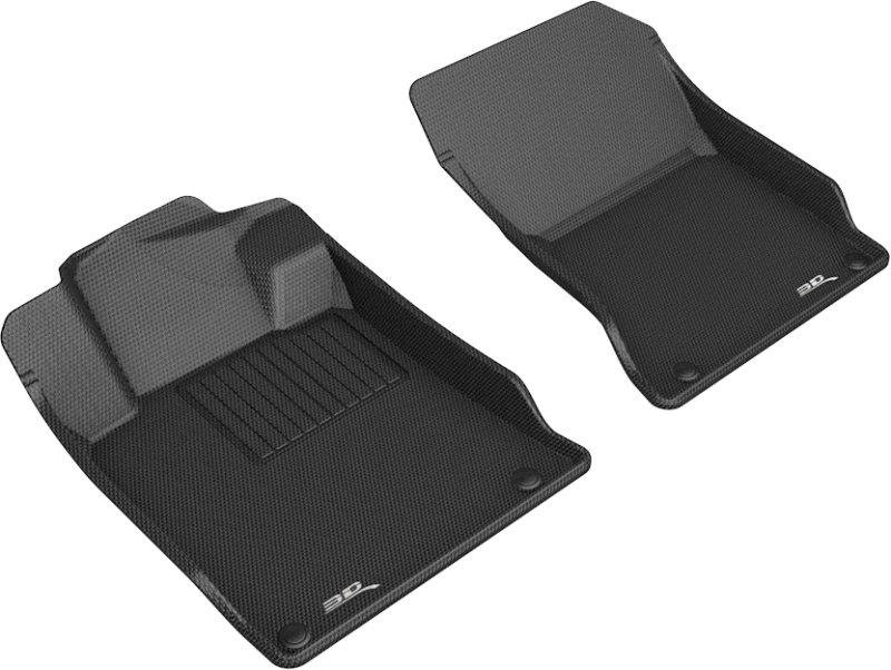 Nissan Altima Floor Mats (2) - Front - 3D MAXpider - Kagu Series - Black - 2019 Nissan Altima Floor Mats (2) - Front - 3D MAXpider - Kagu Series - Black - 2019